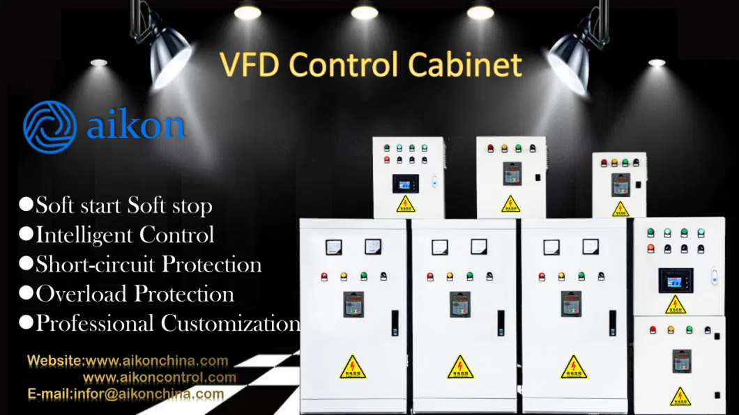 Universal Variable Speed Controller Single to 3 Phase Converter VFD Cabinet Electrical Motor Control Panel with PLC